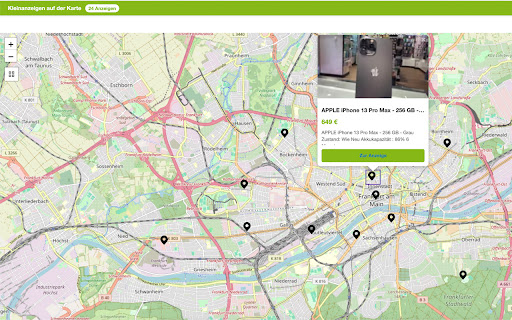 Ebay Kleinanzeigen Karten Erweiterung (Map Viewer) from Chrome web store to be run with OffiDocs Chromium online Ebay Kleinanzeigen Karten Erweiterung (Map Viewer) from Chrome web store to be run with OffiDocs Chromium online