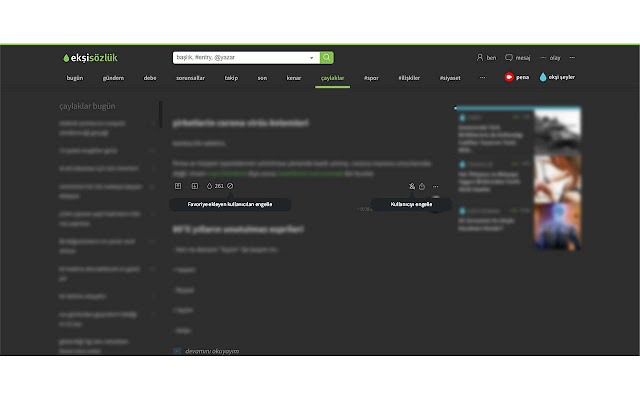 eksi buddy from Chrome web store to be run with OffiDocs Chromium online eksi buddy from Chrome web store to be run with OffiDocs Chromium online