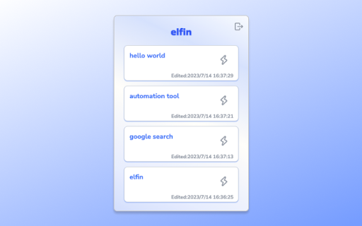 elfin browser automation tool from Chrome web store to be run with OffiDocs Chromium online elfin browser automation tool from Chrome web store to be run with OffiDocs Chromium online