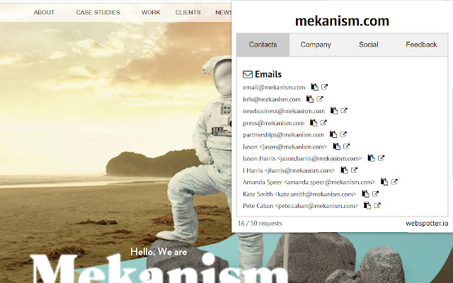Email Lookup and Email Search by Webspotter from Chrome web store to be run with OffiDocs Chromium online Email Lookup and Email Search by Webspotter from Chrome web store to be run with OffiDocs Chromium online