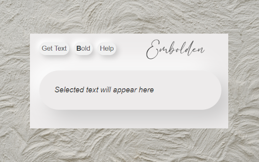 Embolden from Chrome web store to be run with OffiDocs Chromium online Embolden from Chrome web store to be run with OffiDocs Chromium online
