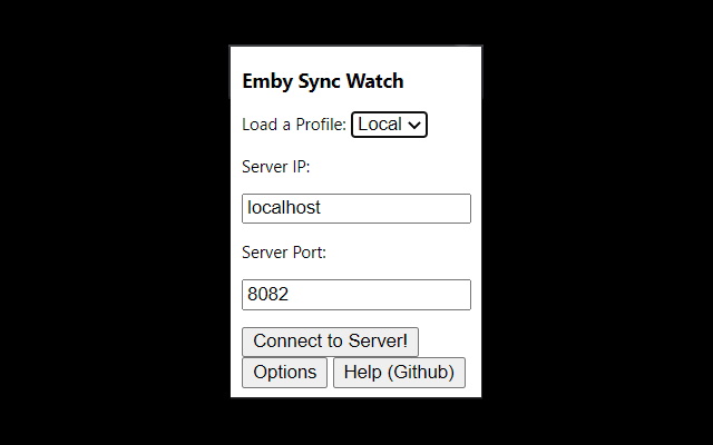 Emby Sync Watch from Chrome web store to be run with OffiDocs Chromium online Emby Sync Watch from Chrome web store to be run with OffiDocs Chromium online