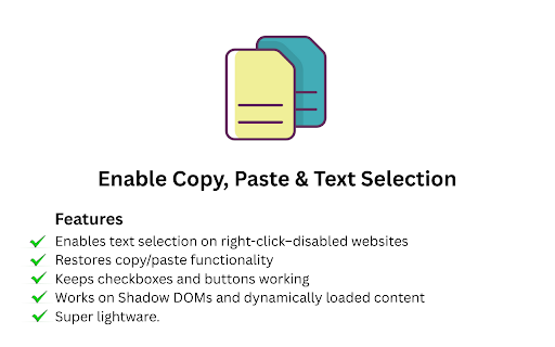 Enable Copy/Paste + Selection from Chrome web store to be run with OffiDocs Chromium online Enable Copy/Paste + Selection from Chrome web store to be run with OffiDocs Chromium online