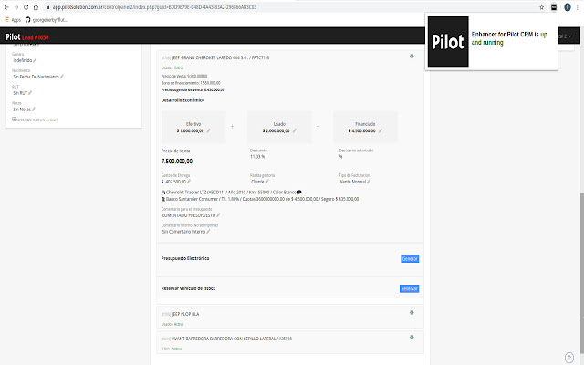 Enhancer for Pilot CRM from Chrome web store to be run with OffiDocs Chromium online Enhancer for Pilot CRM from Chrome web store to be run with OffiDocs Chromium online