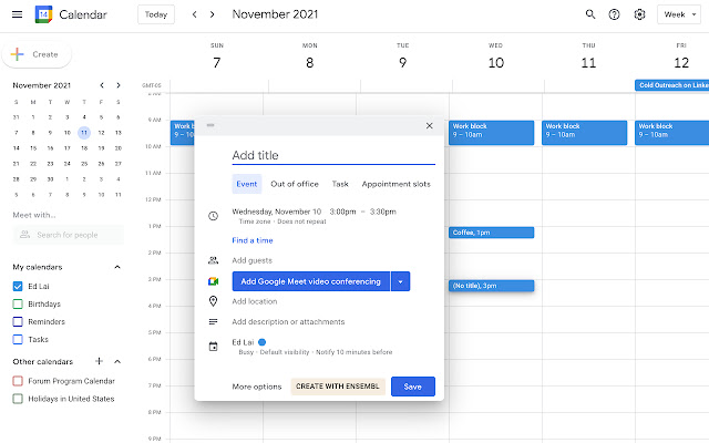 Ensembl Meeting Prep from Chrome web store to be run with OffiDocs Chromium online Ensembl Meeting Prep from Chrome web store to be run with OffiDocs Chromium online