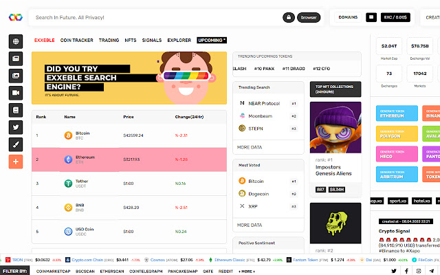 Exxeble Search In Future Crypto Tools from Chrome web store to be run with OffiDocs Chromium online Exxeble Search In Future Crypto Tools from Chrome web store to be run with OffiDocs Chromium online