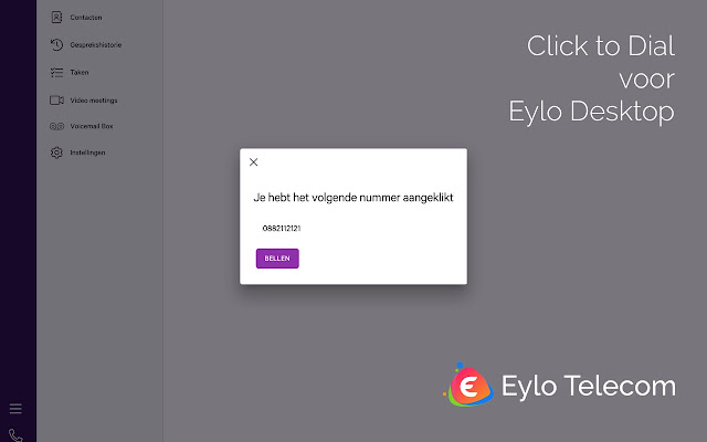 Eylo Click to Dial from Chrome web store to be run with OffiDocs Chromium online Eylo Click to Dial from Chrome web store to be run with OffiDocs Chromium online