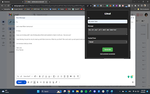 EZMail from Chrome web store to be run with OffiDocs Chromium online EZMail from Chrome web store to be run with OffiDocs Chromium online
