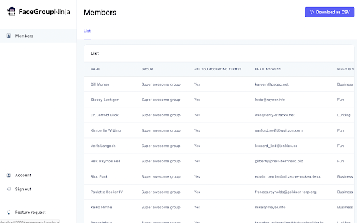 FaceGroupNinja from Chrome web store to be run with OffiDocs Chromium online FaceGroupNinja from Chrome web store to be run with OffiDocs Chromium online