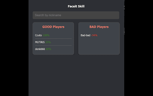 Faceit Skill from Chrome web store to be run with OffiDocs Chromium online Faceit Skill from Chrome web store to be run with OffiDocs Chromium online