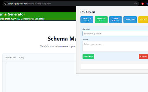 FAQ Schema from Chrome web store to be run with OffiDocs Chromium online FAQ Schema from Chrome web store to be run with OffiDocs Chromium online