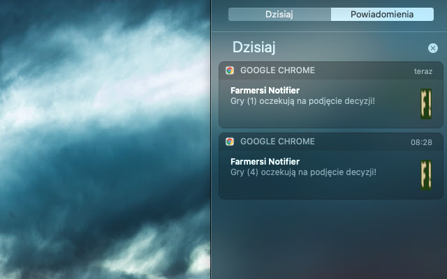 Farmersi Notifier from Chrome web store to be run with OffiDocs Chromium online Farmersi Notifier from Chrome web store to be run with OffiDocs Chromium online