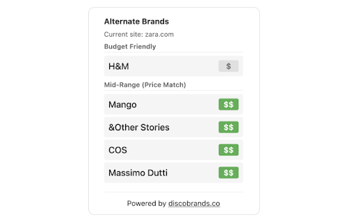 Fashion Brand Finder from Chrome web store to be run with OffiDocs Chromium online Fashion Brand Finder from Chrome web store to be run with OffiDocs Chromium online