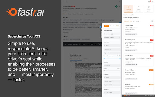Fastr.ai: Supercharge Your ATS with AI Powered Recruiting from Chrome web store to be run with OffiDocs Chromium online Fastr.ai: Supercharge Your ATS with AI Powered Recruiting from Chrome web store to be run with OffiDocs Chromium online