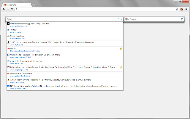 Fauxbar Lite from Chrome web store to be run with OffiDocs Chromium online Fauxbar Lite from Chrome web store to be run with OffiDocs Chromium online