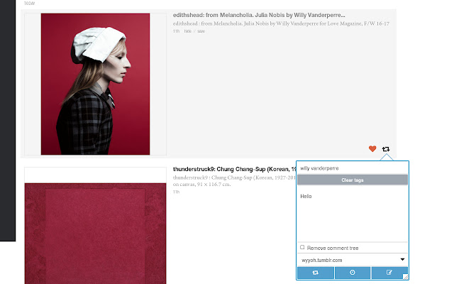 FeedlyTumblrify from Chrome web store to be run with OffiDocs Chromium online FeedlyTumblrify from Chrome web store to be run with OffiDocs Chromium online
