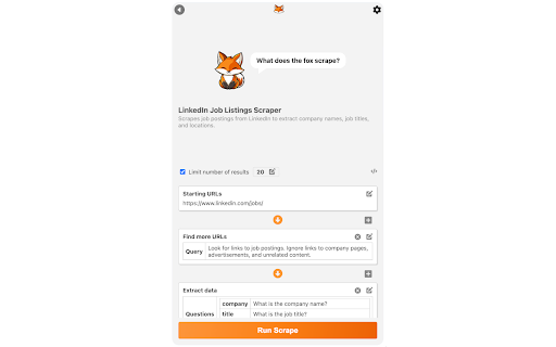 FetchFox from Chrome web store to be run with OffiDocs Chromium online FetchFox from Chrome web store to be run with OffiDocs Chromium online