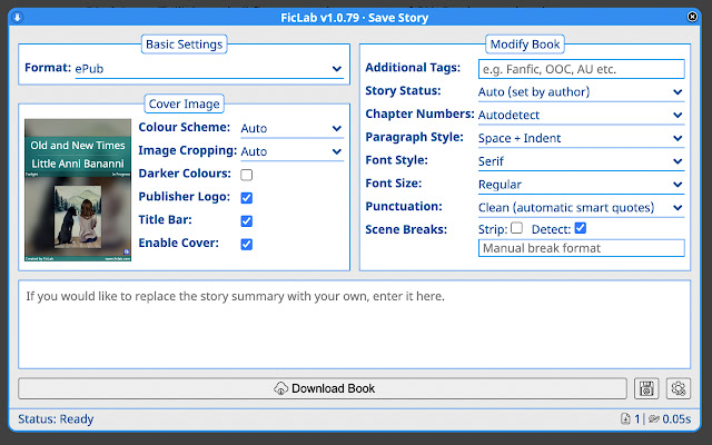 FicLab from Chrome web store to be run with OffiDocs Chromium online FicLab from Chrome web store to be run with OffiDocs Chromium online