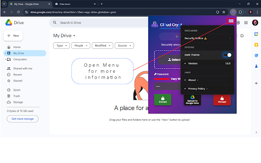 Files client side encryption from Chrome web store to be run with OffiDocs Chromium online Files client side encryption from Chrome web store to be run with OffiDocs Chromium online