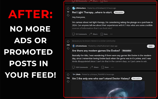 Filter Promoted Reddit from Chrome web store to be run with OffiDocs Chromium online Filter Promoted Reddit from Chrome web store to be run with OffiDocs Chromium online