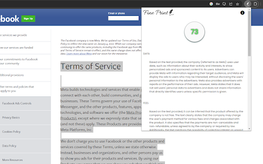 Fine Print from Chrome web store to be run with OffiDocs Chromium online Fine Print from Chrome web store to be run with OffiDocs Chromium online