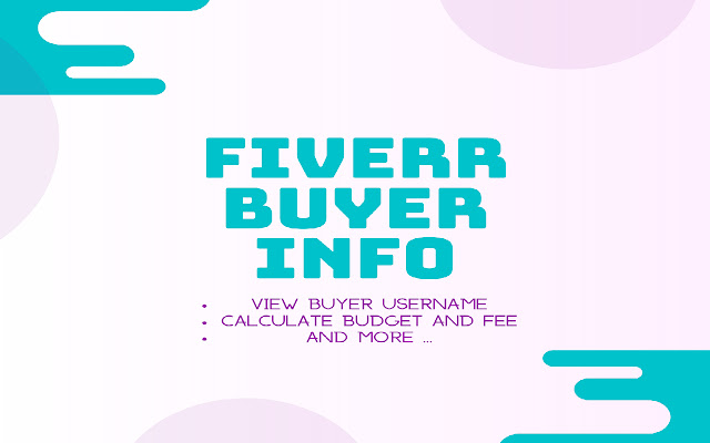 Fiverr Buyer Info from Chrome web store to be run with OffiDocs Chromium online Fiverr Buyer Info from Chrome web store to be run with OffiDocs Chromium online