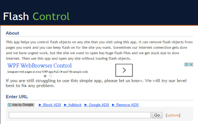 Flash Control from Chrome web store to be run with OffiDocs Chromium online Flash Control from Chrome web store to be run with OffiDocs Chromium online
