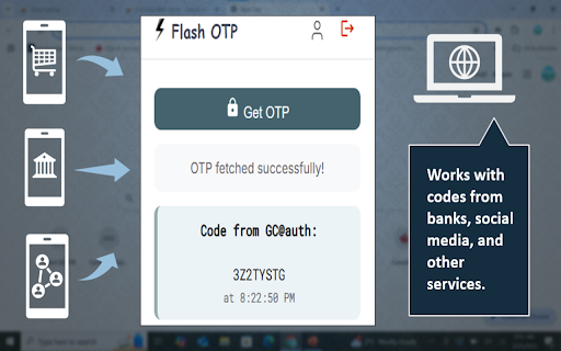 Flash OTP from Chrome web store to be run with OffiDocs Chromium online Flash OTP from Chrome web store to be run with OffiDocs Chromium online