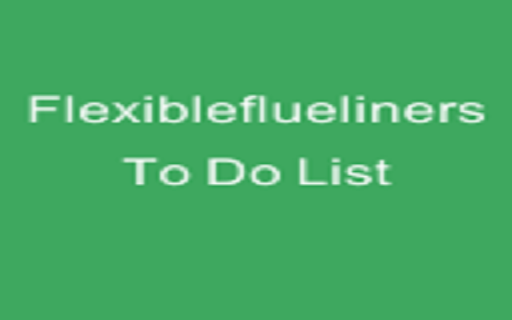 Flexibleflueliners To Do List from Chrome web store to be run with OffiDocs Chromium online Flexibleflueliners To Do List from Chrome web store to be run with OffiDocs Chromium online