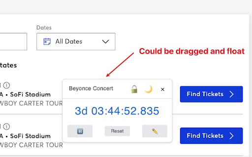 Floating Countdown Timer from Chrome web store to be run with OffiDocs Chromium online Floating Countdown Timer from Chrome web store to be run with OffiDocs Chromium online