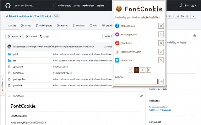 Fontcookie from Chrome web store to be run with OffiDocs Chromium online Fontcookie from Chrome web store to be run with OffiDocs Chromium online