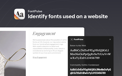 FontPulse from Chrome web store to be run with OffiDocs Chromium online FontPulse from Chrome web store to be run with OffiDocs Chromium online