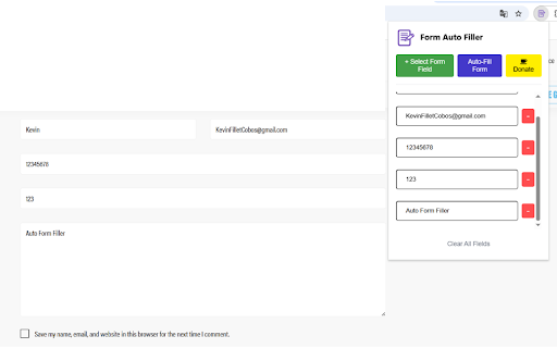Form AutoFiller from Chrome web store to be run with OffiDocs Chromium online Form AutoFiller from Chrome web store to be run with OffiDocs Chromium online