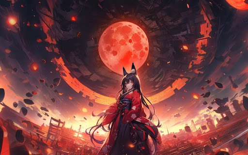 Fox Girl Under the Blood Moon from Chrome web store to be run with OffiDocs Chromium online Fox Girl Under the Blood Moon from Chrome web store to be run with OffiDocs Chromium online