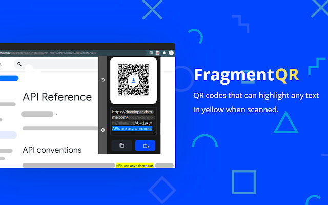 FragmentQR from Chrome web store to be run with OffiDocs Chromium online FragmentQR from Chrome web store to be run with OffiDocs Chromium online