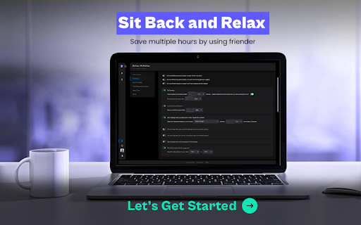 Friender stage from Chrome web store to be run with OffiDocs Chromium online Friender stage from Chrome web store to be run with OffiDocs Chromium online