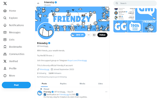 Friendzy from Chrome web store to be run with OffiDocs Chromium online Friendzy from Chrome web store to be run with OffiDocs Chromium online