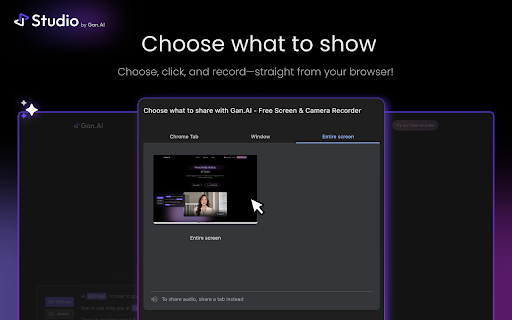Gan.AI Free Screen Camera Recorder from Chrome web store to be run with OffiDocs Chromium online Gan.AI Free Screen Camera Recorder from Chrome web store to be run with OffiDocs Chromium online