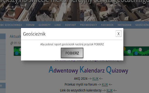 Geoscieżnik from Chrome web store to be run with OffiDocs Chromium online Geoscieżnik from Chrome web store to be run with OffiDocs Chromium online