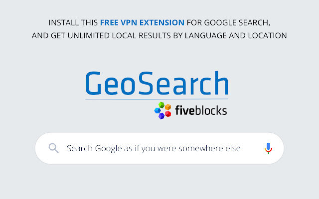 GeoSearch: VPN for Google Search from Chrome web store to be run with OffiDocs Chromium online GeoSearch: VPN for Google Search from Chrome web store to be run with OffiDocs Chromium online