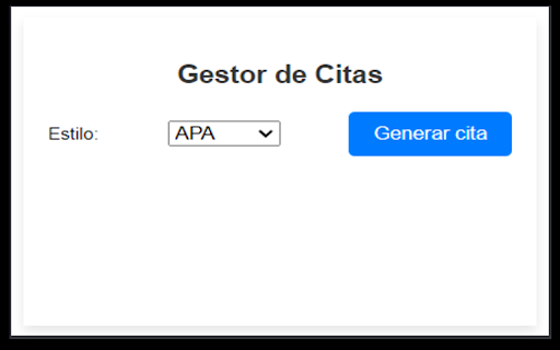 Gestor de Citas from Chrome web store to be run with OffiDocs Chromium online Gestor de Citas from Chrome web store to be run with OffiDocs Chromium online