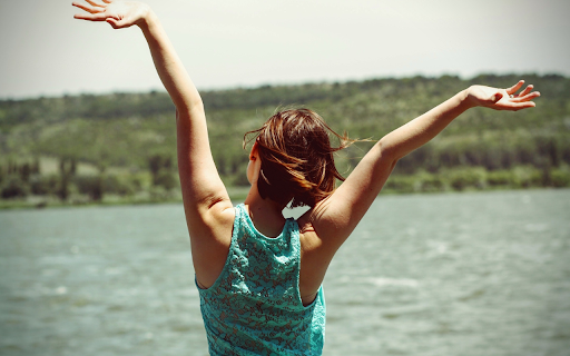 Girl standing by the lake from Chrome web store to be run with OffiDocs Chromium online Girl standing by the lake from Chrome web store to be run with OffiDocs Chromium online