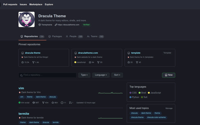 Github Dracula Theme from Chrome web store to be run with OffiDocs Chromium online Github Dracula Theme from Chrome web store to be run with OffiDocs Chromium online