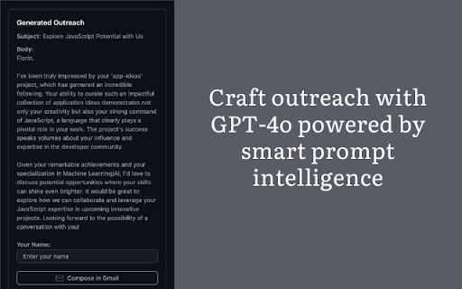 GitHub Email Outreach Assistant from Chrome web store to be run with OffiDocs Chromium online GitHub Email Outreach Assistant from Chrome web store to be run with OffiDocs Chromium online
