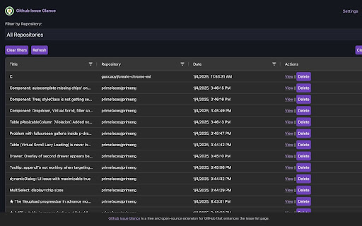Github Issue Glance from Chrome web store to be run with OffiDocs Chromium online Github Issue Glance from Chrome web store to be run with OffiDocs Chromium online