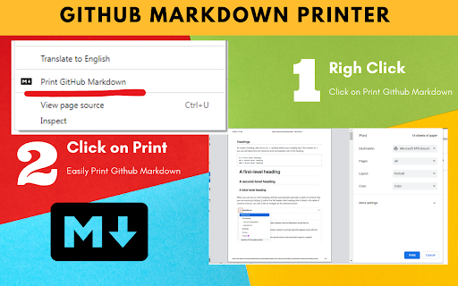 GitHub Markdown Printer from Chrome web store to be run with OffiDocs Chromium online GitHub Markdown Printer from Chrome web store to be run with OffiDocs Chromium online