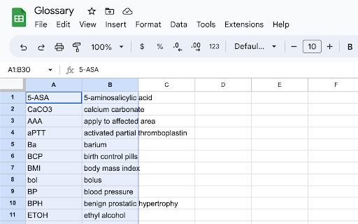 Glossary from Chrome web store to be run with OffiDocs Chromium online Glossary from Chrome web store to be run with OffiDocs Chromium online