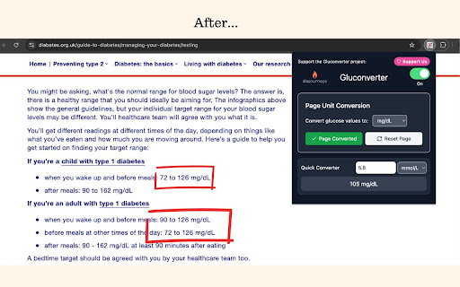 Glucose converter extension from Chrome web store to be run with OffiDocs Chromium online Glucose converter extension from Chrome web store to be run with OffiDocs Chromium online