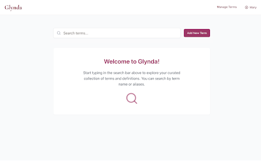 Glynda intelligent glossary from Chrome web store to be run with OffiDocs Chromium online Glynda intelligent glossary from Chrome web store to be run with OffiDocs Chromium online