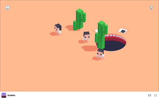 Gobble Game Devour everything in sight except people! from Chrome web store to be run with OffiDocs Chromium online Gobble Game Devour everything in sight except people! from Chrome web store to be run with OffiDocs Chromium online